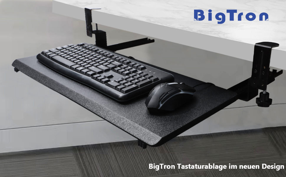 Кріплення для клавіатури BigTron з клемою, чорний колір, нове дизайну