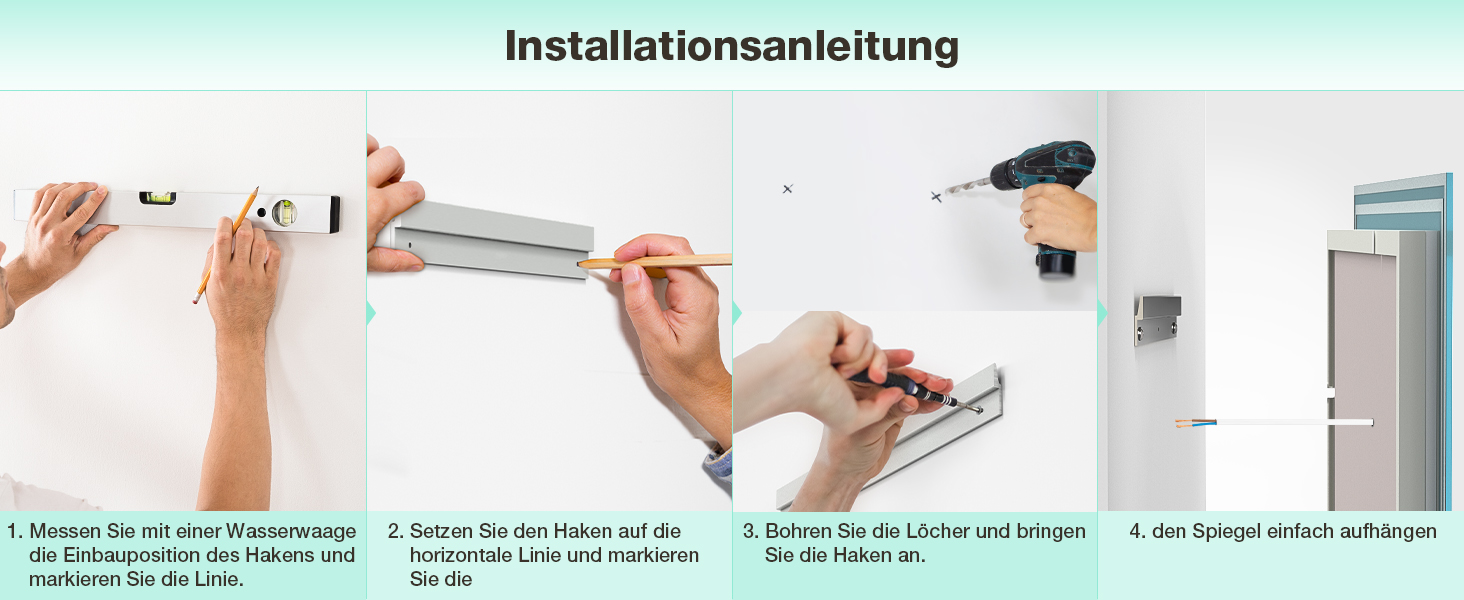 Дзеркало для ванної кімнати GIMBELEN LED з підсвічуванням 80x60 см, прямокутне, сенсорне керування, регульована яскравість, 3 кольори світла, антизапар, для вертикального/горизонтального монтажу