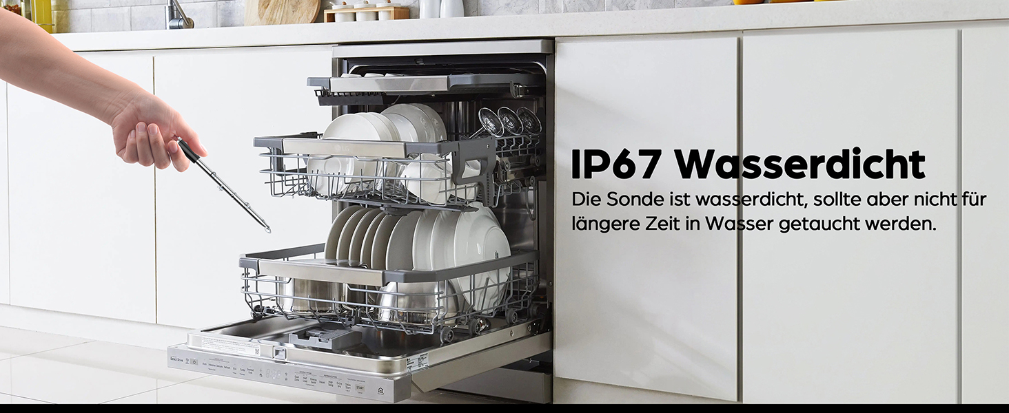 Бездротовий термометр для м'яса BFOUR 2025 з Bluetooth, подвійний сигнал, моніторинг через додаток, водонепроникний IP67, для гриля, печі, коптильні, ротатерії