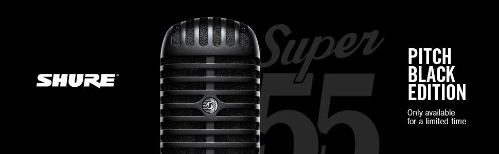 Вокальний мікрофон Shure Super 55 Deluxe – вінтажний динамічний суперкардіоїдний Unidyne, легендарний дизайн, класичне звучання, міцний литий корпус