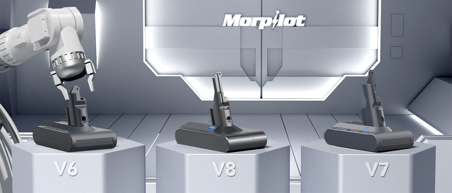 Акумулятор Morpilot V7 8000mAh для пилососа Dyson V7 SV11 Animal, Motorhead, Pro, Trigger, Fluffy + 3 фільтри