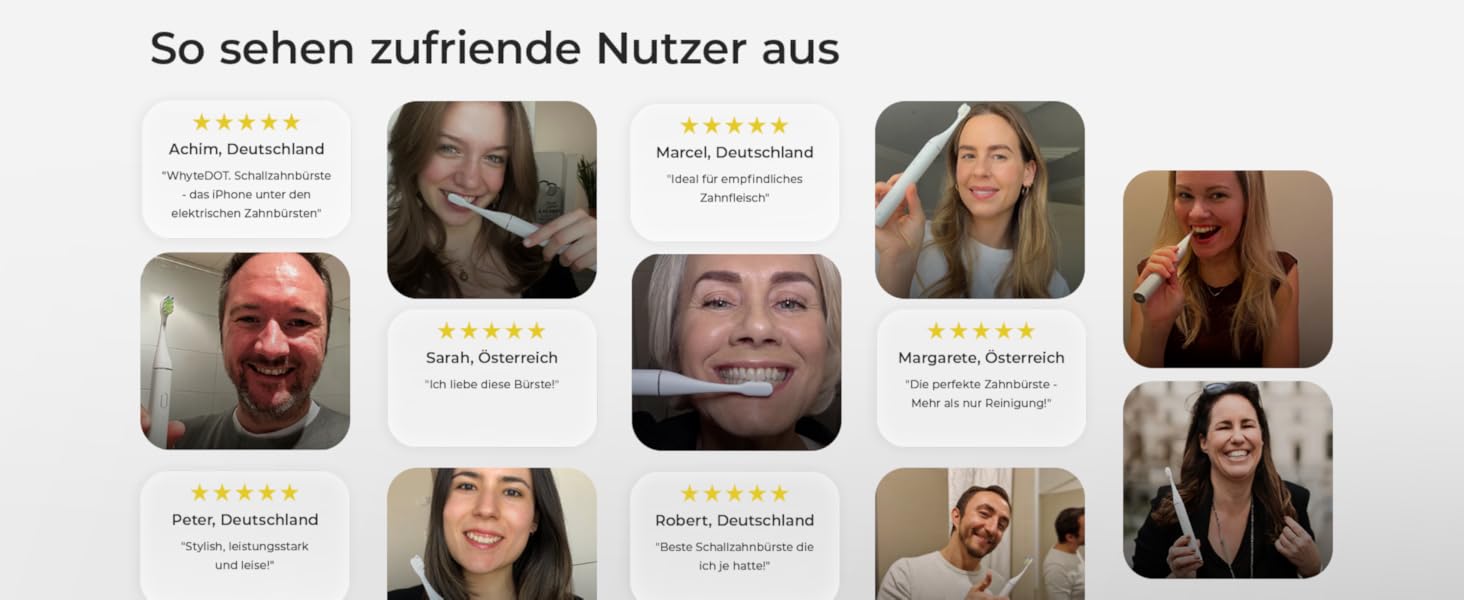 Звукова зубна щітка WhyteDOT® Premium: тиха, ефективна, з алюмінієвим корпусом, UV-футляром та до 6 тижнів роботи