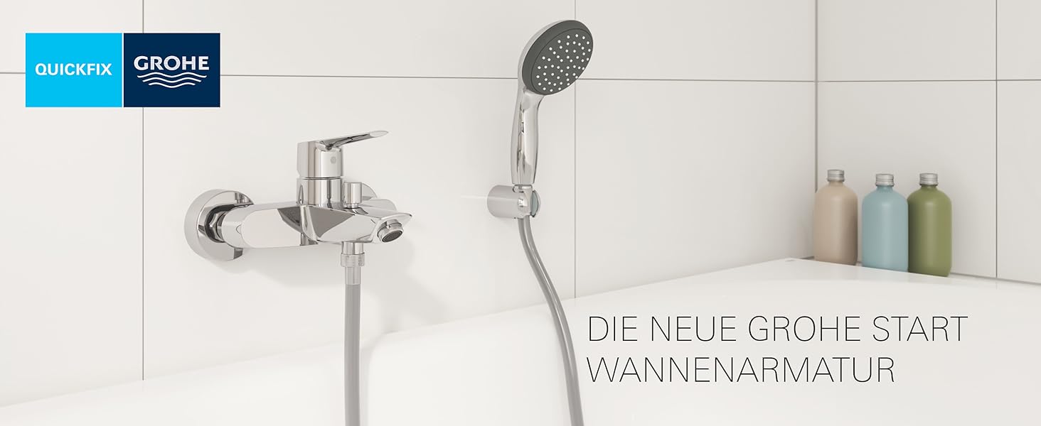 Змішувач для ванни Grohe Start, накладний, хром, з інструментом (24206002)