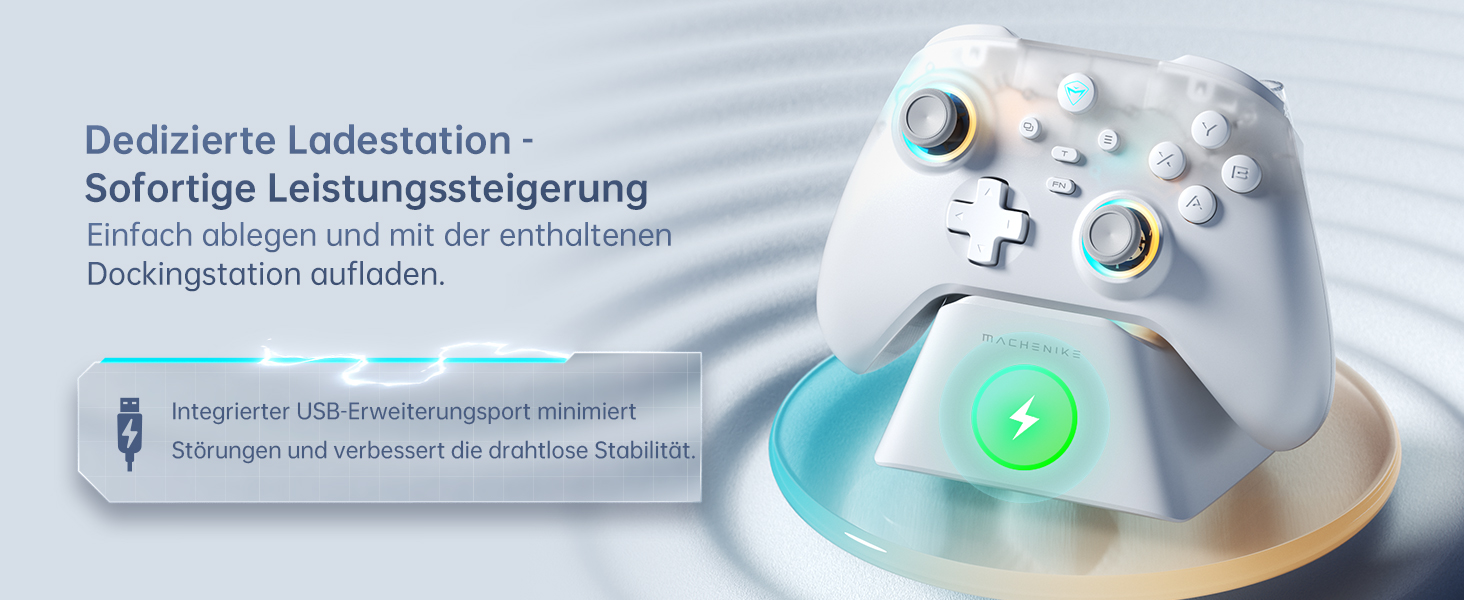 Геймпад Machenike G3V2 для PC, Switch, iOS, Android - Бездротовий контролер з RGB-підсвічуванням та програмованими кнопками