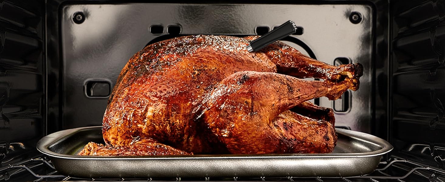 Бездротовий термометр для м'яса з Bluetooth, дальність 150м, IP67, з рецептами, для приготування, гриля та BBQ, INT-11XB