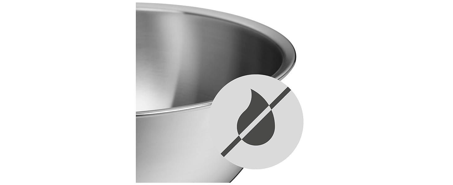 Набір кухонних мисок WMF Gourmet 4 шт. з нержавіючої сталі, 0,75л - 2,75л, миски для приготування, салатники, сервіровочні миски, Cromargan, з можливістю складання