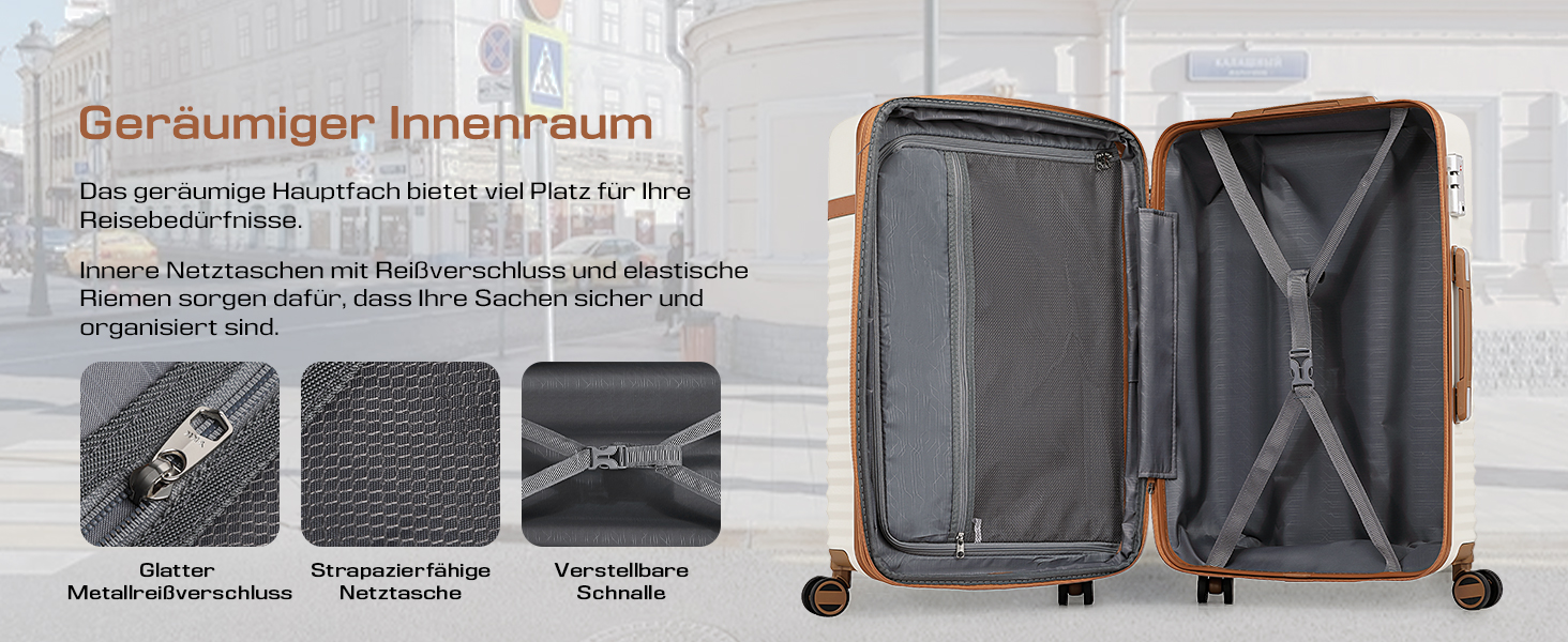 Набір валіз Joyway ABS 5шт з TSA-замком (рожевий) - розширюваний, з культурою та сумкою для подорожей