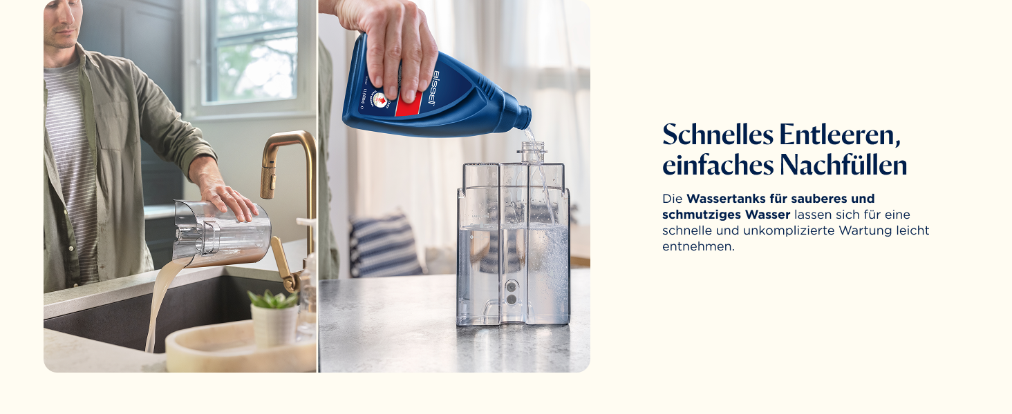 BISSELL SpotClean ProHeat Advanced - професійний мийник килимів та м'яких меблів, 1125W, з кабелем, 3924N