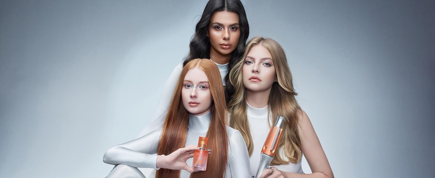 SHEGLAM Автоматичний локон для волосся з керамічним покриттям, 3 температурні режими (170-210°C), швидкий нагрів – самообертовий завивкувальник для локонів (32 мм)