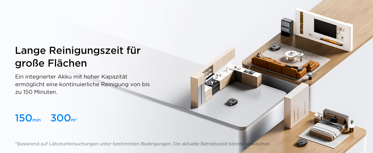 Робот-пилосос EUREKA J12 Ultra з функцією миття підлоги (самостійне очищення, миття та сушка), потужність всмоктування 5000Pa, обертова функція миття, Dual-LiDAR навігація, 3D уникнення перешкод, білий (чорний)