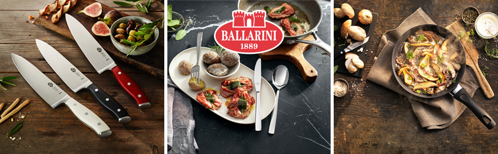 Набір каструль BALLARINI Click + Cook, 3 шт. (16, 20, 24 см), зі скляними кришками, з антипригарним покриттям, з відкидними ручками, чорний