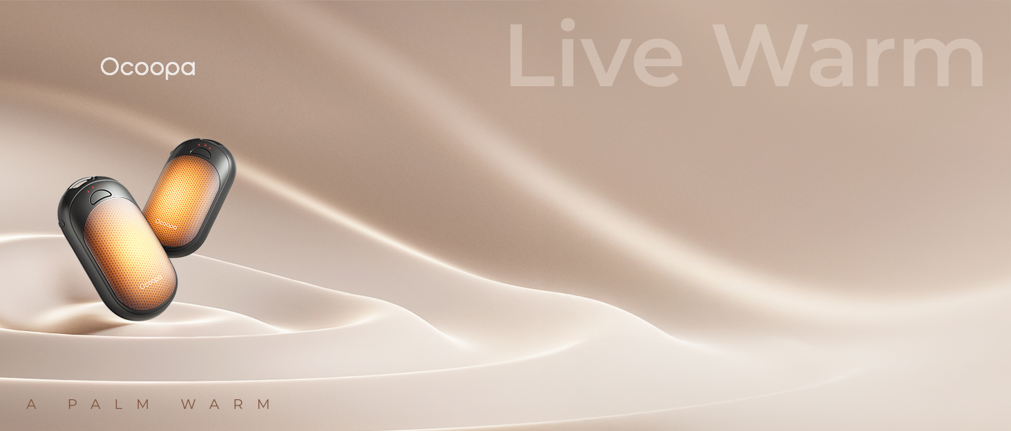 Грілки для рук OCOOPA UT2S Mini, 5200mAh, 2 шт. Магнітні електричні грілки для рук, багаторазові, для кемпінгу та активного відпочинку, подарунок