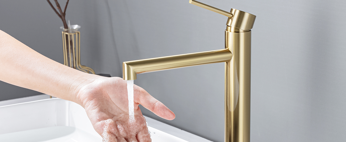 Змішувач для ванної кімнати ONECE, чорний, з висувною лійкою, 105 мм, одноручка, нержавіюча сталь