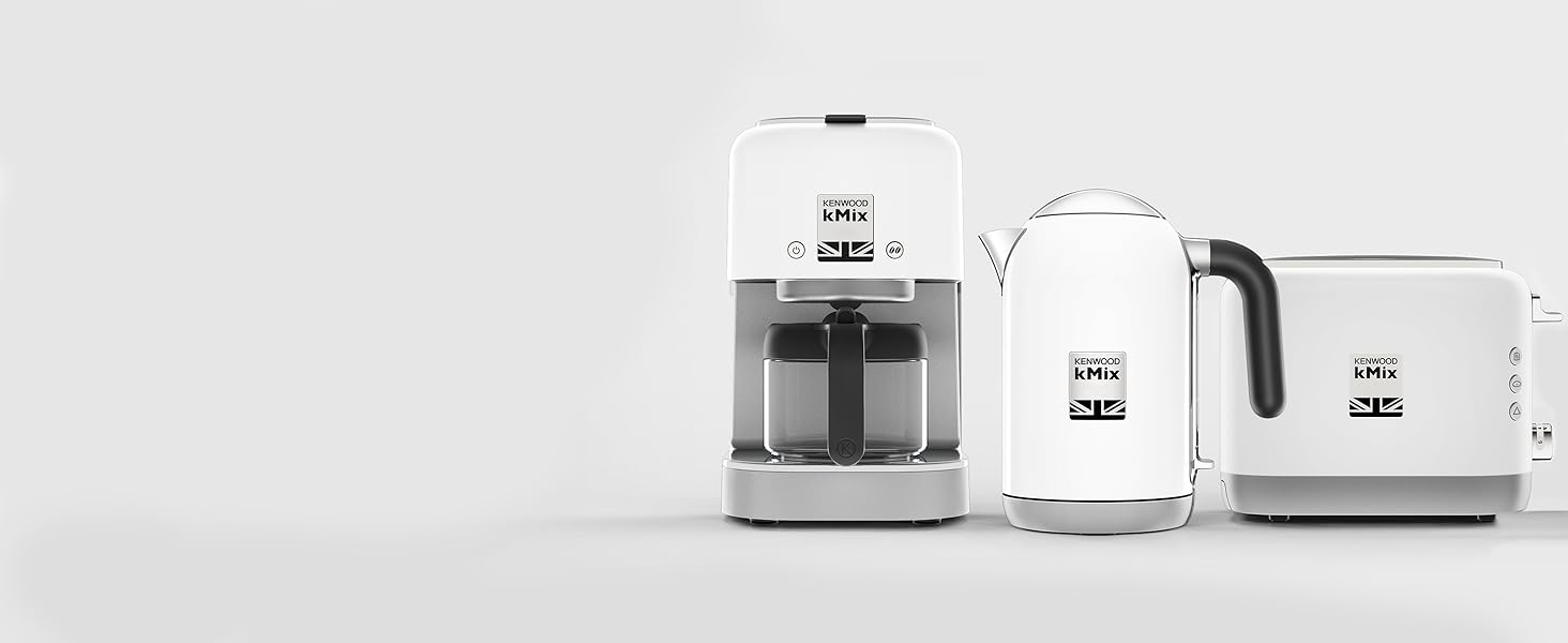 Тостер Kenwood kMix TCX751WH - 2 відділення, 900 Вт, Білий - Електричний тостер для дому