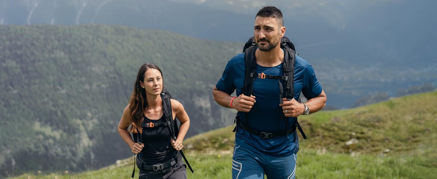 Похідний рюкзак Terra Peak 30L Flex 30 преміум середнього розміру з вентиляцією для спини, гідратаційної системою і чохлом від дощу-похідний рюкзак з поліестеру з дихаючої 3D повітряної сіткою-Рюкзак для активного відпочинку на відкритому повітрі з поясним ременем (30 літрів, темно-червоний)