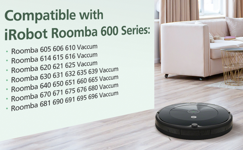 Набір аксесуарів Isincer для iRobot Roomba серії 600 605 615 616 620 621 630 635 650 652 660 665 680 690 695