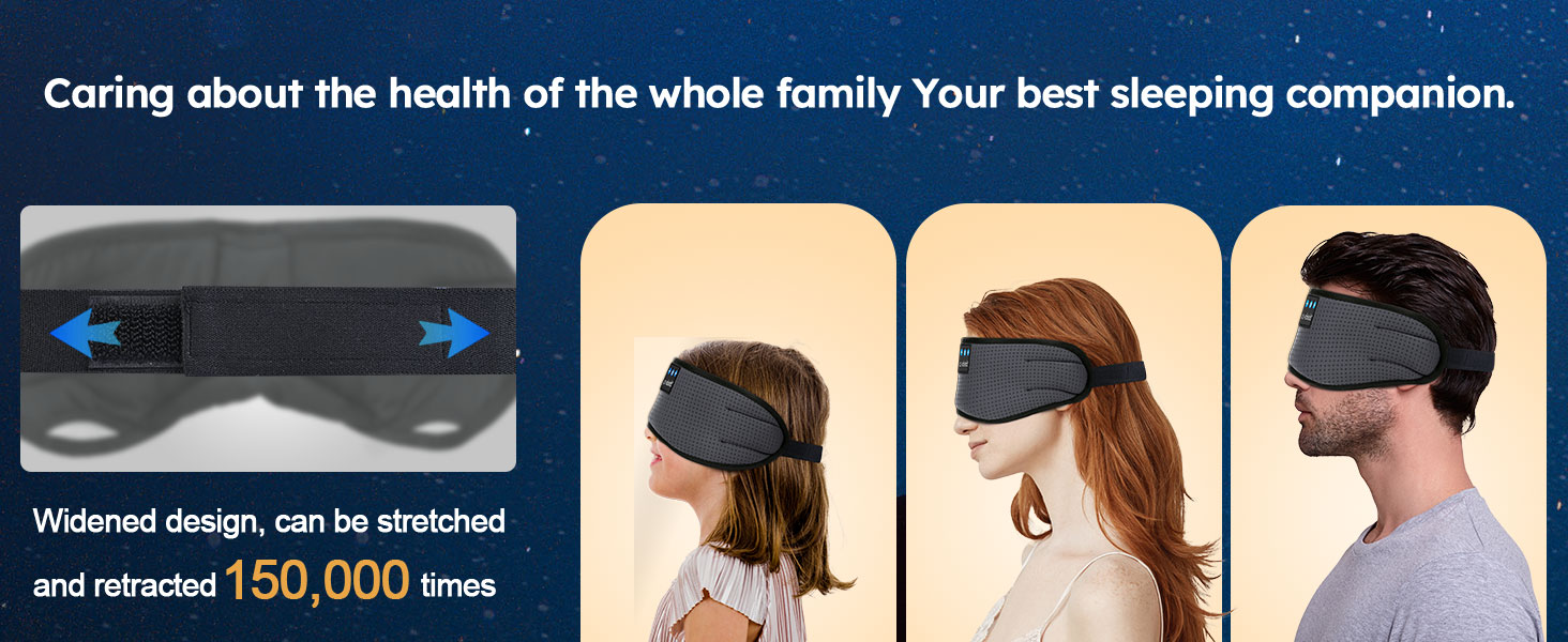 Маска для сну з навушниками Bluetooth LC-Dolida, блокує світло, для сну, подорожей, йоги, медитації, сірий колір