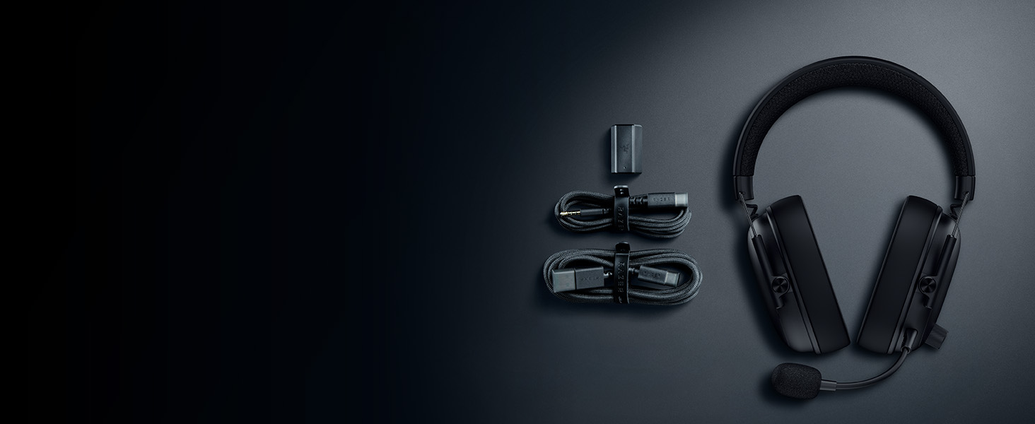 Razer BlackShark V3 - Бездротові ігрові навушники для ПК (280г, Bluetooth, мікрофон HyperClear, драйвер TriForce Titanium 50 мм)