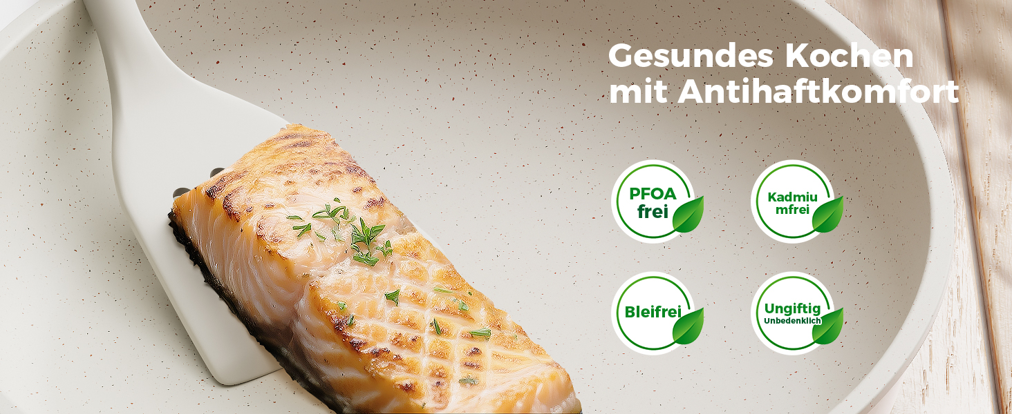 Набір посуду YASHE 20 предметів: каструлі та сковорідки з знімними ручками, антипригарне покриття, індукційний, до 230°C, для миття в посудомийній машині, сірий та білий