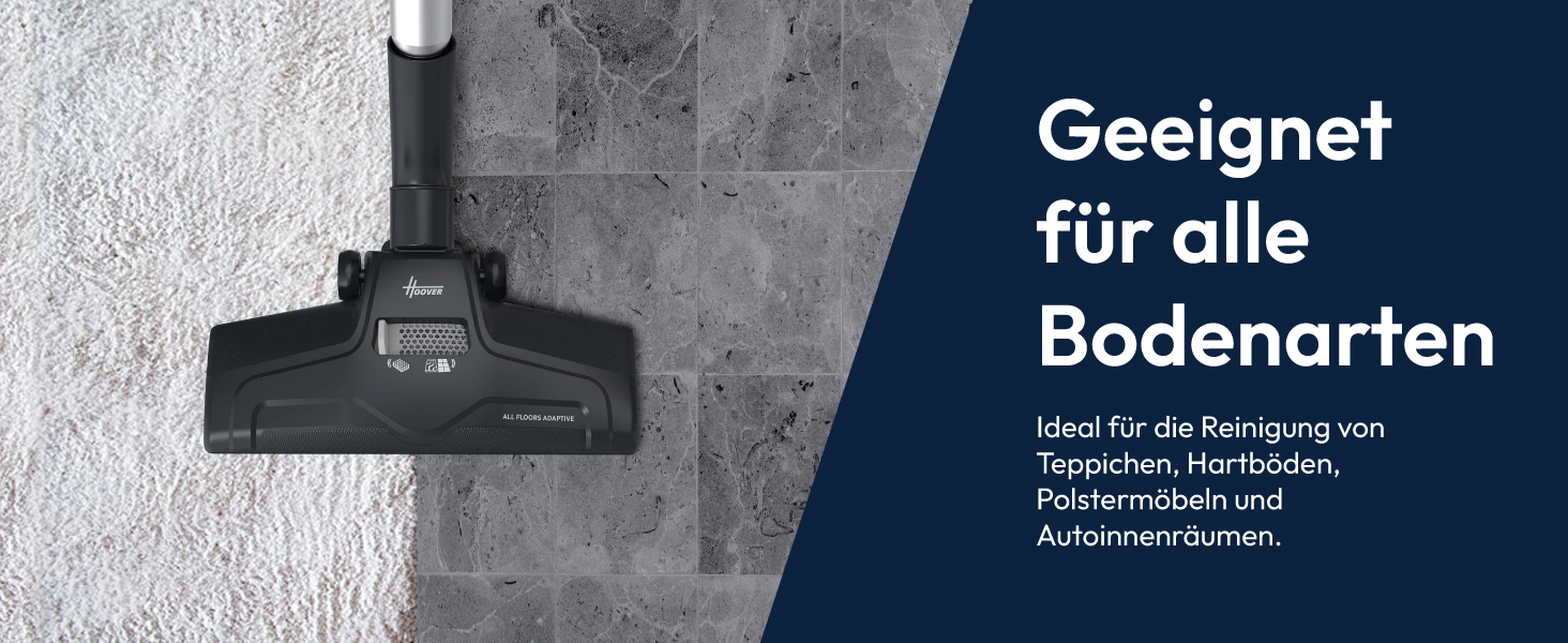 Пилголом Hoover HE2 Kompakt: потужний пилосос з мішком для твердих поверхонь та килимів, фільтр EPA, 3.5 л контейнер, аксесуари, 850 Вт, радіус дії 10 м [HE2Z10A]