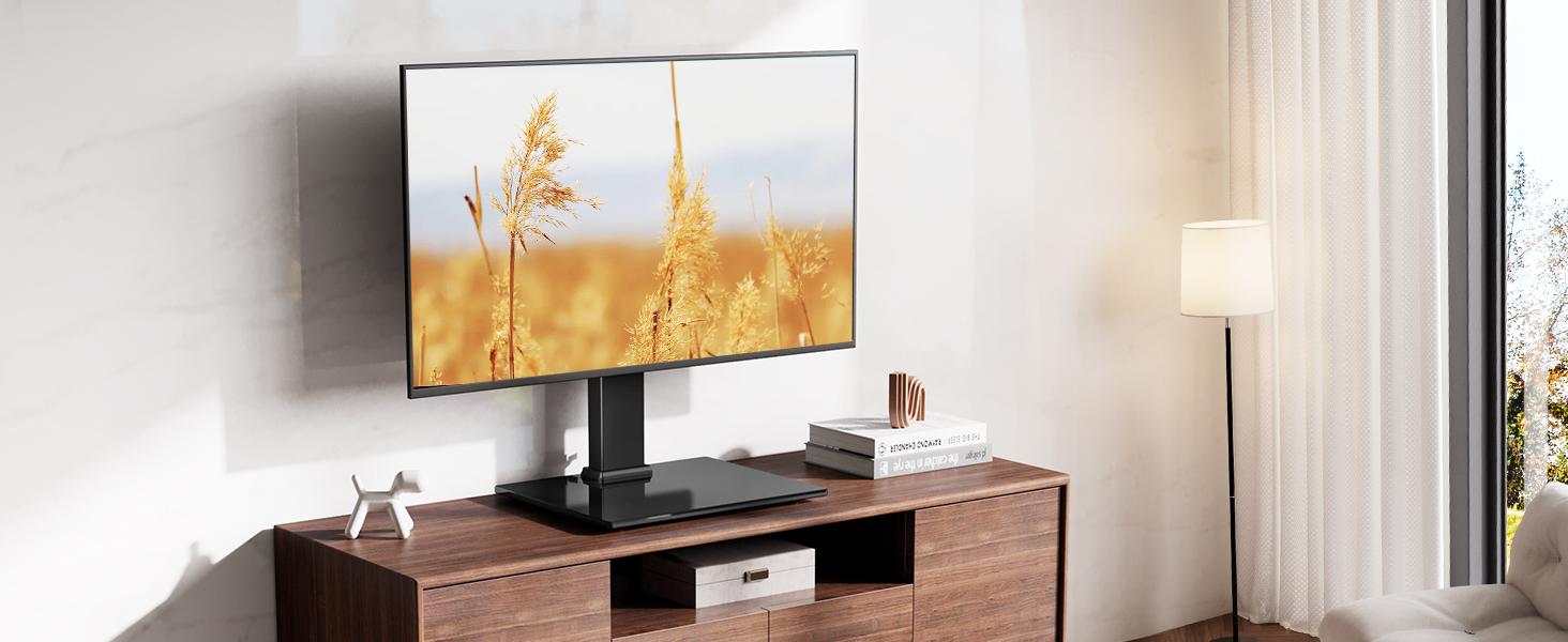 Підставка для телевізора FITUEYES, поворотна, для 19-42'' LCD/LED/OLED/Plasma, плоских і вигнутих, до 45 кг, регулювання висоти, VESA 200x200