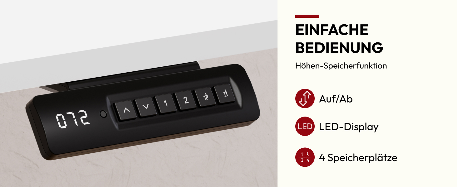 Регульований стіл Sanodesk з бездротовою зарядкою та подвійним мотором, компактний 110x54 см. Стабільний електричний стіл для стояння та сидіння (Чорний)