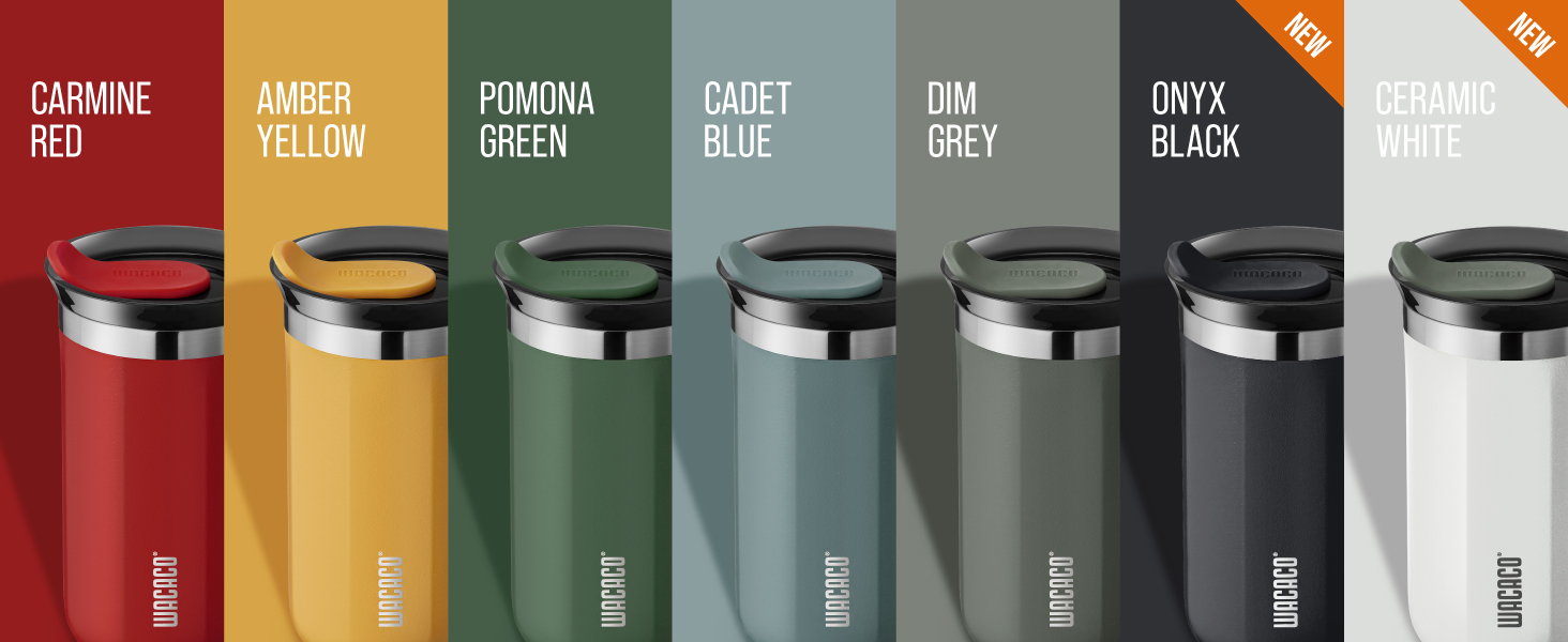 WACACO Octaroma Lungo: вакуумний термос для кави, 300 мл, жовтий