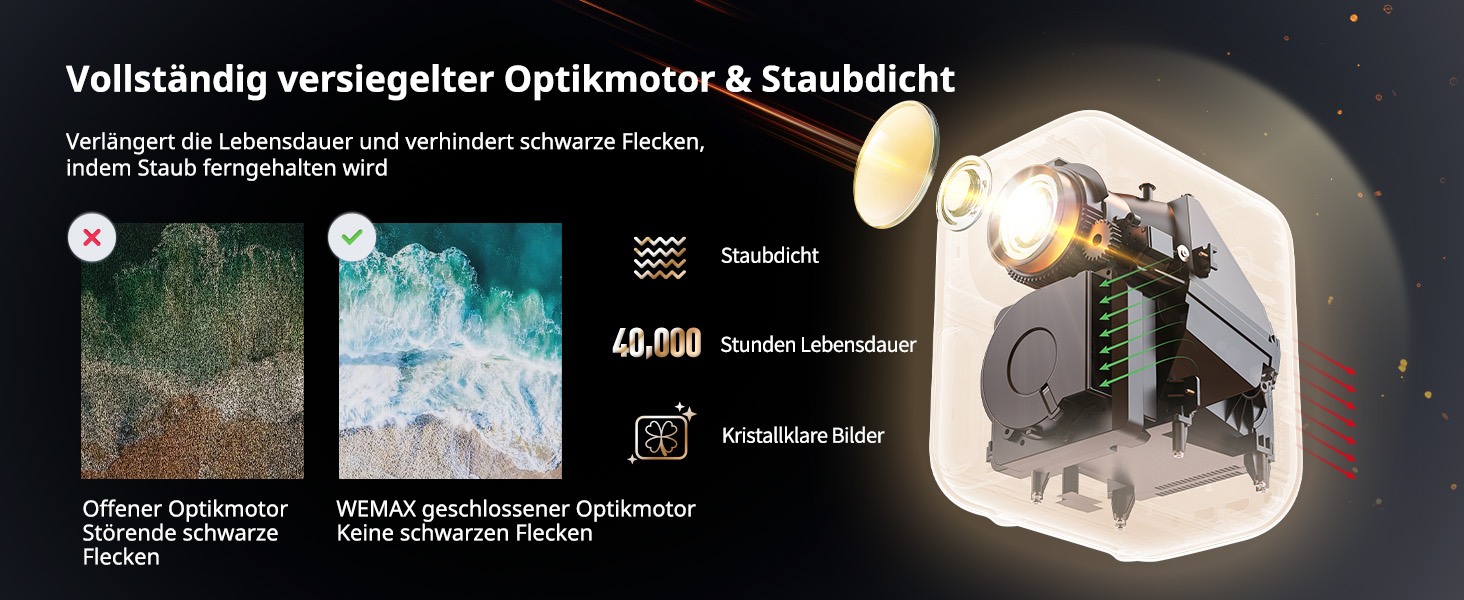 WEMAX Mini проєктор: 4K, 1080p, Smart, Dolby Audio, WiFi, Bluetooth. Підтримка Netflix та Google TV для дому та на вулицю