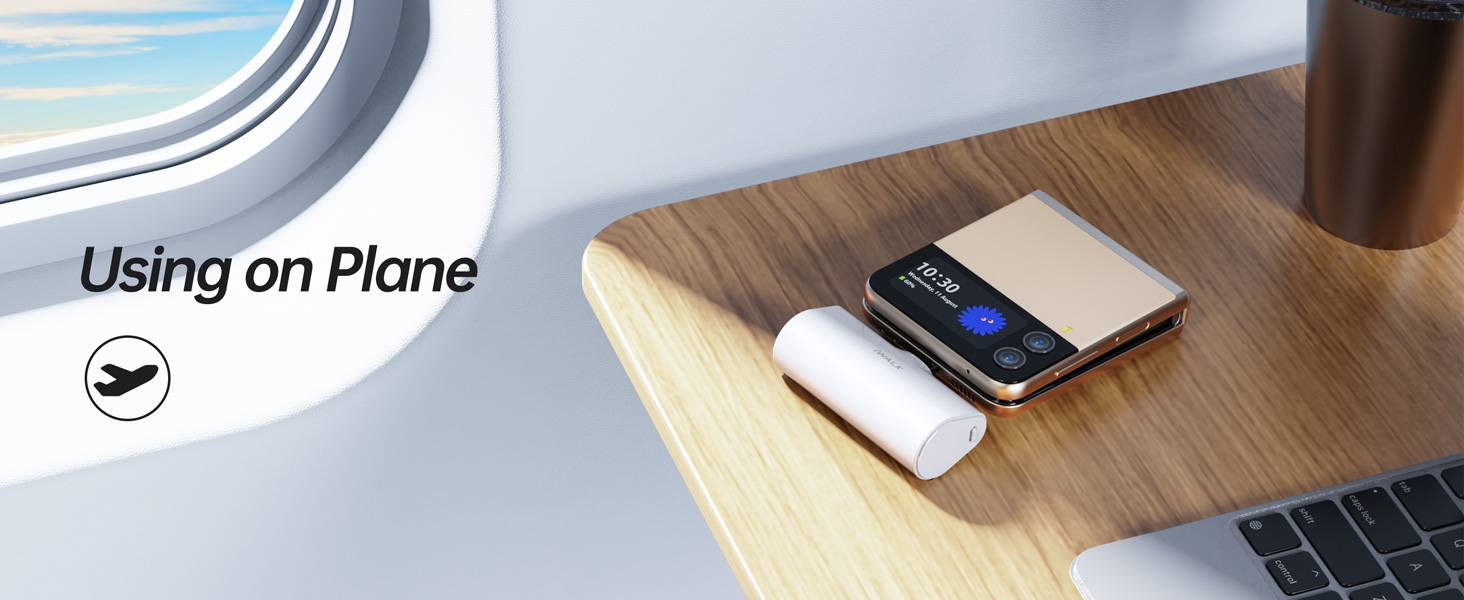 МАг, USB-C 20 Вт, швидка зарядка, сумісний з iPhone/Galaxy/Huawei, білий, 4500