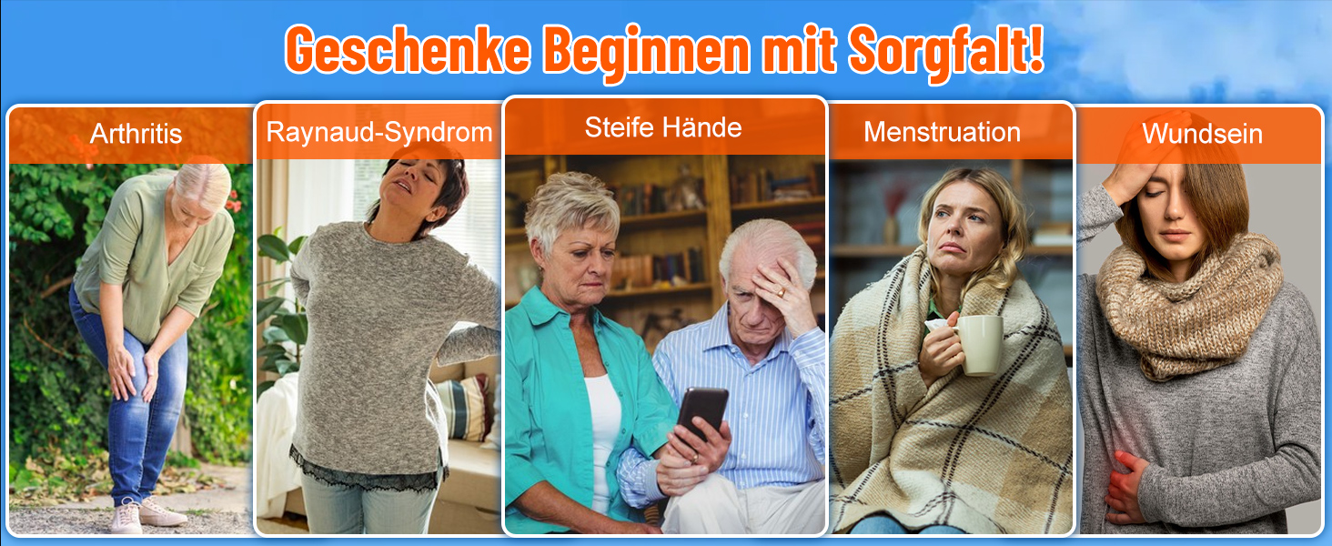 Електричний гріє для рук з ліхтариком, 2 шт., 5000mAh, магнітний, 5 температурних режимів, портативний, для жінок, зимовий подарунок, для зимових видів спорту, indoor/outdoor, чорний та помаранчевий