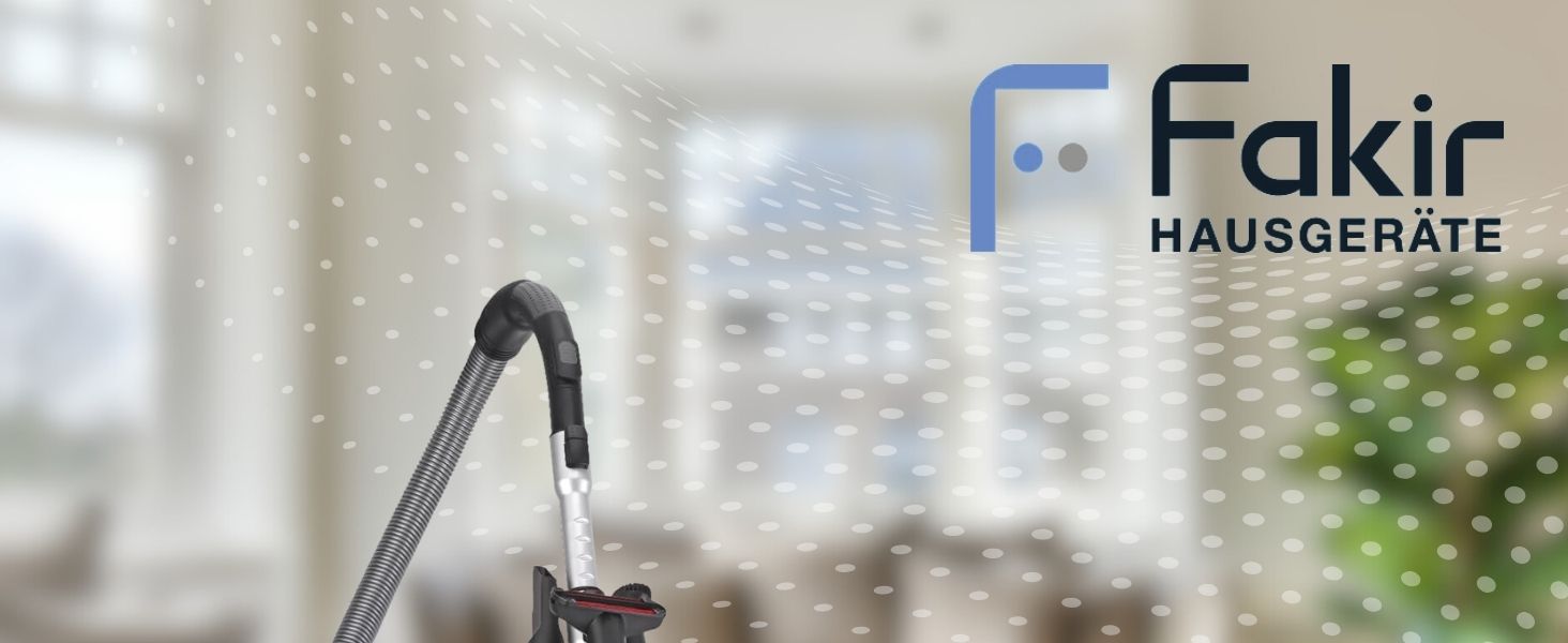 Пилсос Fakir Blue Vac Power TS 721 з мішком, 800 Вт, з кабелем, HEPA фільтр H14, тихий двигун 69dB(A), мішок 3л, радіус дії 12м, чорний/блакитний