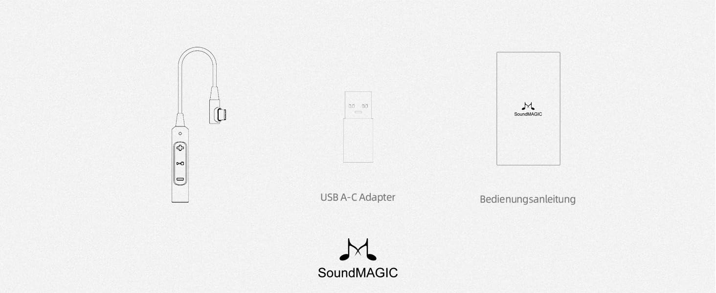 Підсилювач для навушників SoundMAGIC A30 HiFi ЦАП 600 Ом Type-C для Android та ПК