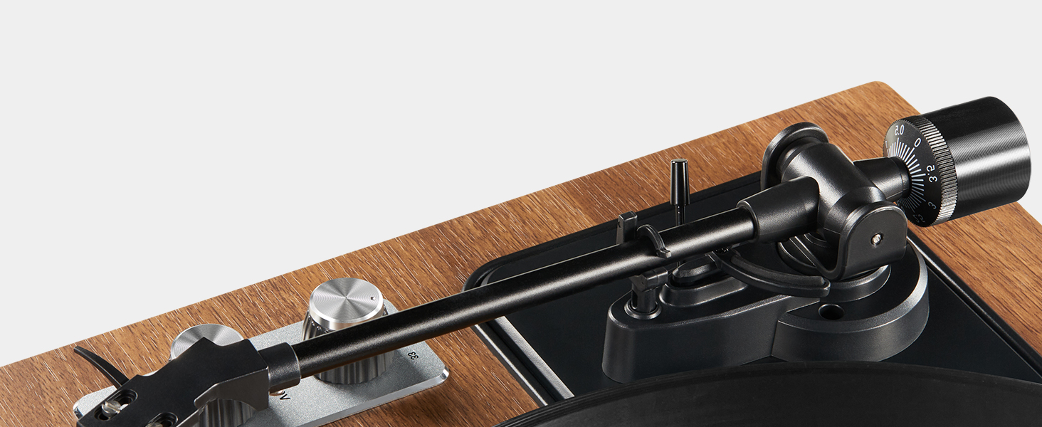 Вініловий програвач ANGELS HORN з Bluetooth, HiFi динаміками, вбудованим фонокоректором, підтримкою 33/45 об/хв та головкою AT-3600L