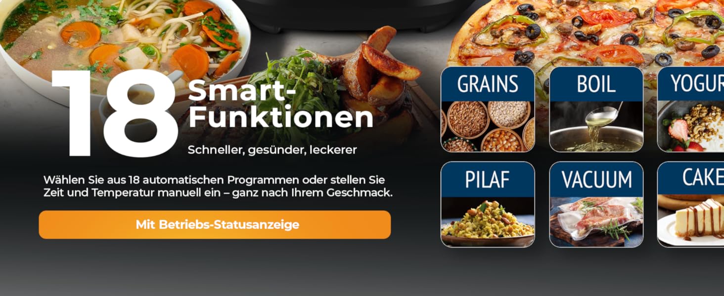 Бальтер Мультиварка-рисоварка, 4л, 18 програм, Fuzzy Logic, з аксесуарами та рецептами