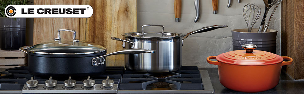 Точилка для ножів Le Creuset, для ножів з дамаської та нержавіючої сталі, 2 абразивні круги з нержавіючої сталі 18/8, чорна