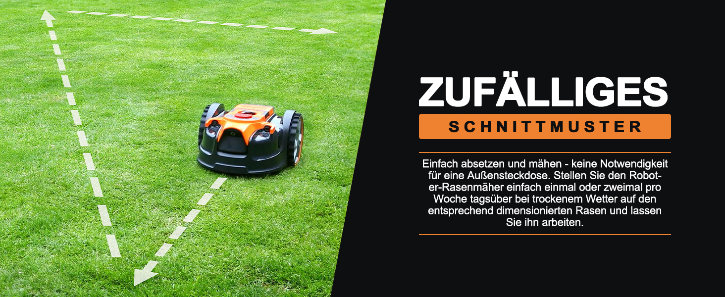 Робот-газонокосарка LawnMaster VBRM16 OcuMow для газонів до 100 м², самохідний, бездротовий, акумуляторний 24В 4.0Ah Li-Ion