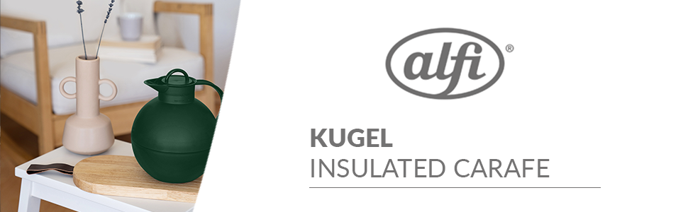 Термос Alfi Kugel 0.94л Smoke Pine Green: дизайнерський термос з нержавіючої сталі, BPA-free