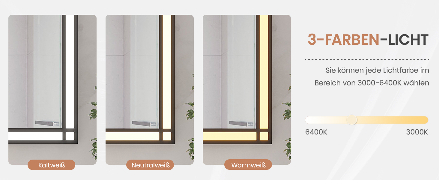 Дзеркало для ванної кімнати AQUABATOS LED з підсвічуванням 50x70 см, імітація вікна, сенсорне регулювання, регулювання яскравості, холодний білий, протизапотівання, чорний алюмінієвий каркас, декор у індустріальному стилі