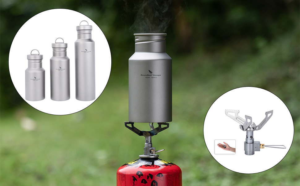 Фляга для води iBasingo Titan 550ml - Металева, для туризму, спорту, з широким горлом