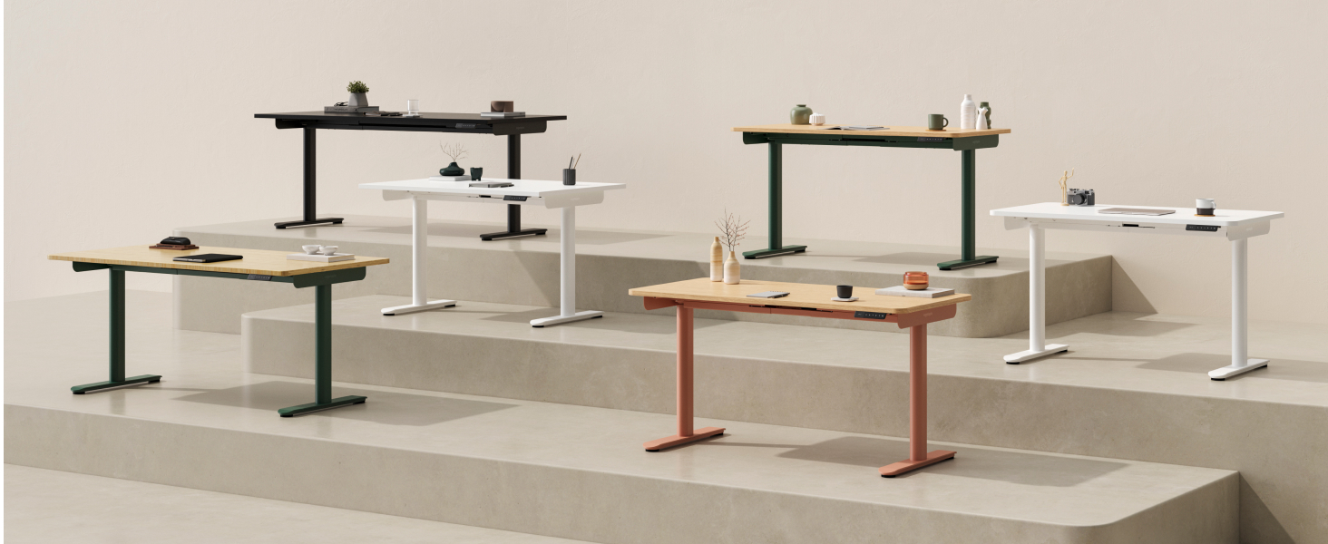 Ерготопія Десктопія Вone – Регульований стіл, Електричне підйомне шасі, Чорний, 7 років гарантії, TÜV-сертифікований