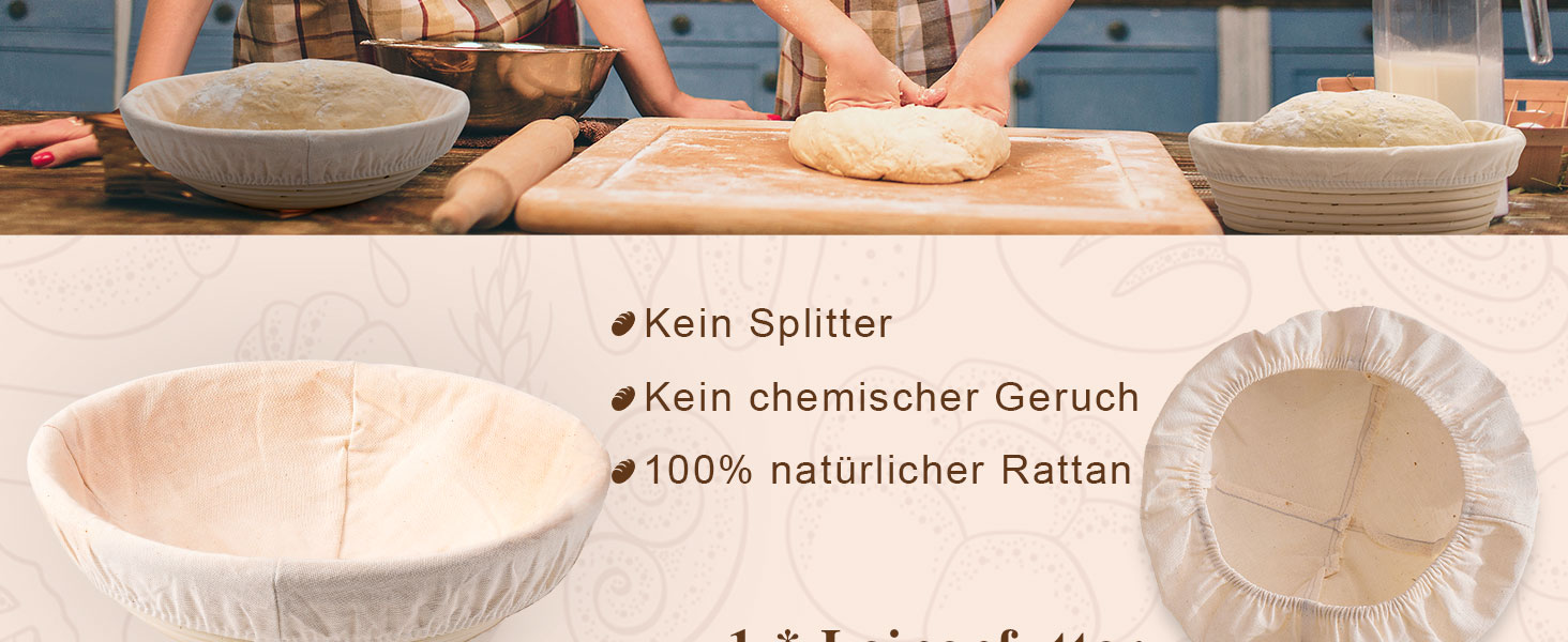 Набір для закваски Sauerteig Starter Set: 11 предметів, круглий гніт для хліба 23 см, повний набір аксесуарів для випікання хліба, подарунковий набір для початківців та досвідчених пекарів