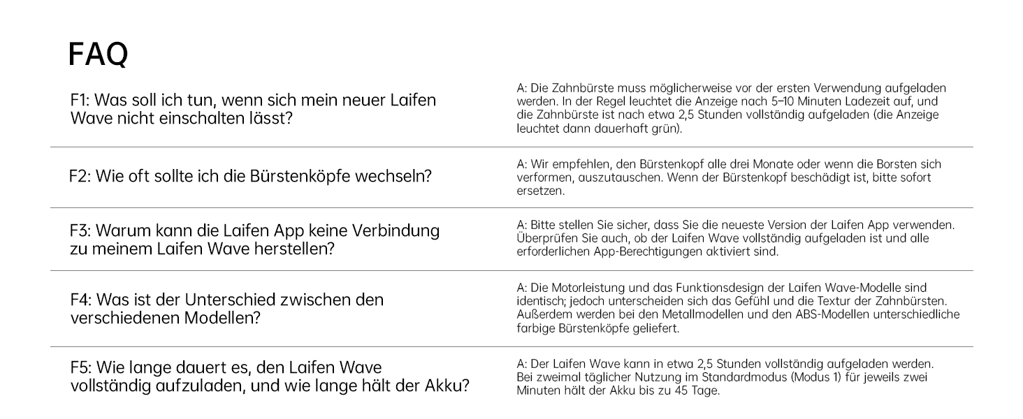 Електрична зубна щітка Laifen Wave: звукова, з вібрацією та осциляцією, 3 насадки, IPX7, біла (ABS)