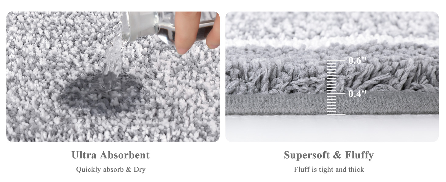 М'який килимок для ванної кімнати Pauwer, комплект з 3 частин: килимок 50x80 см, килимок для туалету 50x60 см, рушник для ванної кімнати, мікрофібра, швидковисихаючий, антиковзаючий, для прання, сірий