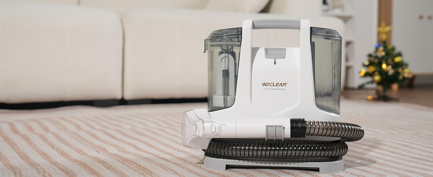 WECLEAN C3 - Миючий пилосос, 600W, 18Kpa, для килимів, диванів, вікон, дзеркал, авто, чорний/рожевий