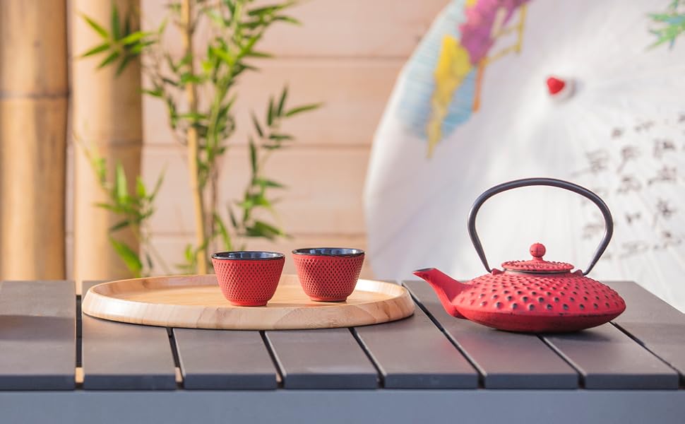 Набір з 2 чавунних чорних чашок Jang, чавун, об'єм 220 мл, чорне, 7.8 см