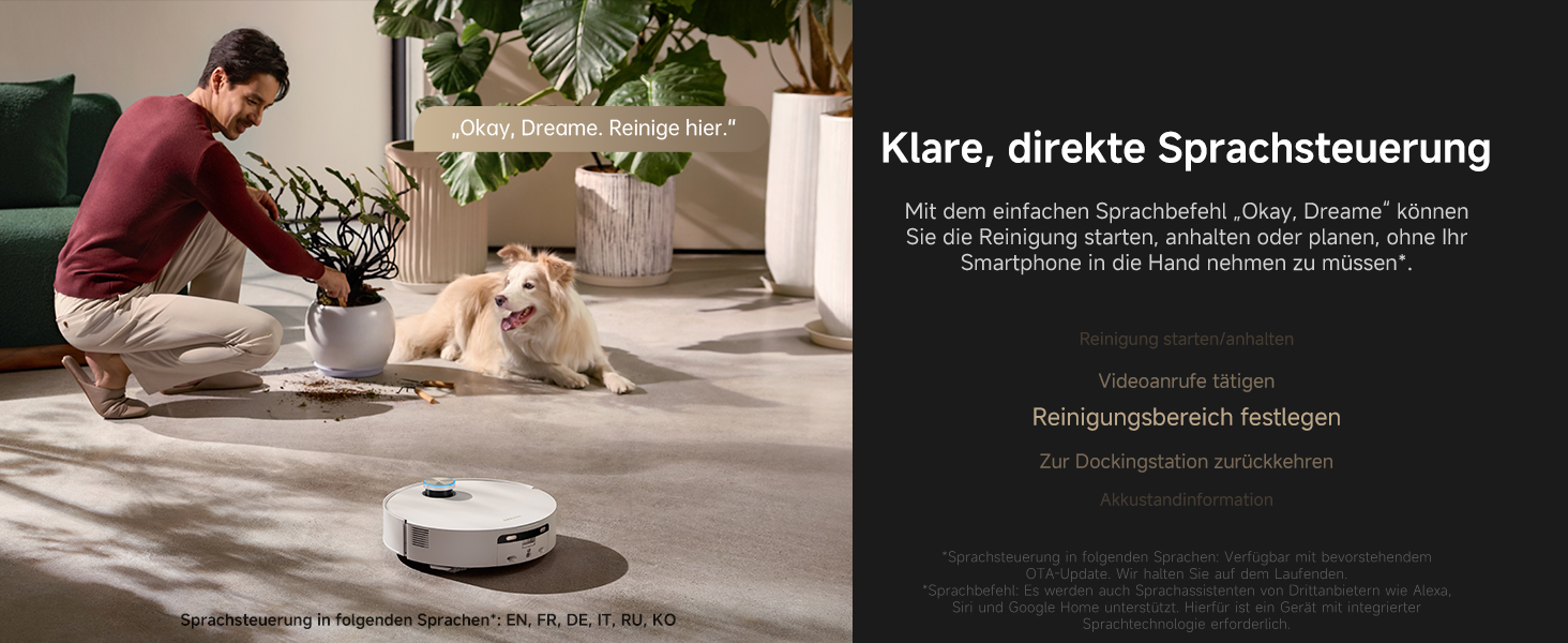 Робот-пилосос Dreame Aqua10 Ultra Track: потужність 30000Pa, безбар'єрне пересування (8 см), самоочищення, автоматичне спустошення, голосове керування