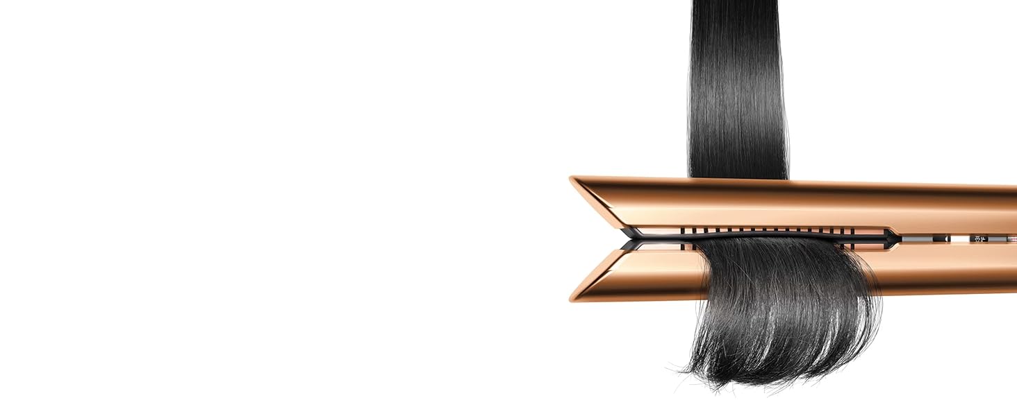 Випрямляч для волосся Dyson Corrale Copper мідний, бездротовий, з гнучкими пластинами
