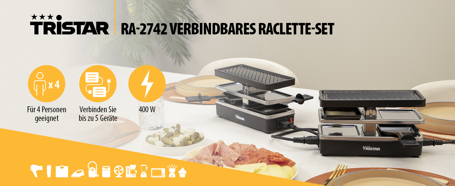 Чорний 4 особи, 2742 Raclette