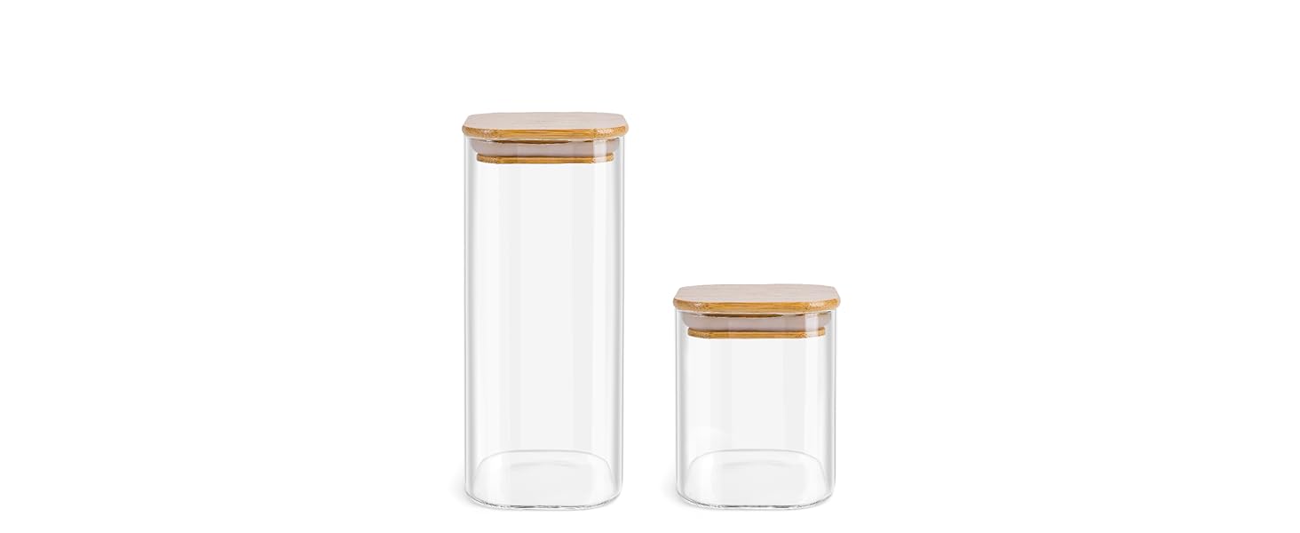 Скляні банки для зберігання кухонних продуктів: 8 шт. по 400 мл та 4 шт. по 920 мл, з кришкою, міцні