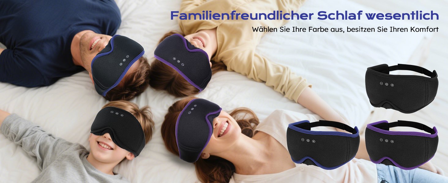 Маска для сну LC-Dolida 3D Bluetooth з навушниками для жінок та чоловіків, повна світлоблокада та комфорт на всю ніч. М'яка маска для сну з навушниками, ідеальна для подорожей та сну в ліжку (Блакитна)